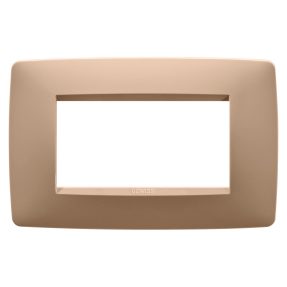 abdeckrahmen one - in lackiertem technopolymer - 4 module - weichkupfer - chorusmart