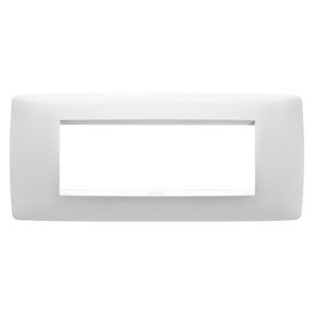 PLACCA ONE - IN TECNOPOLIMERO - 6 POSTI - BIANCO - 202 MM. LARGHEZZA