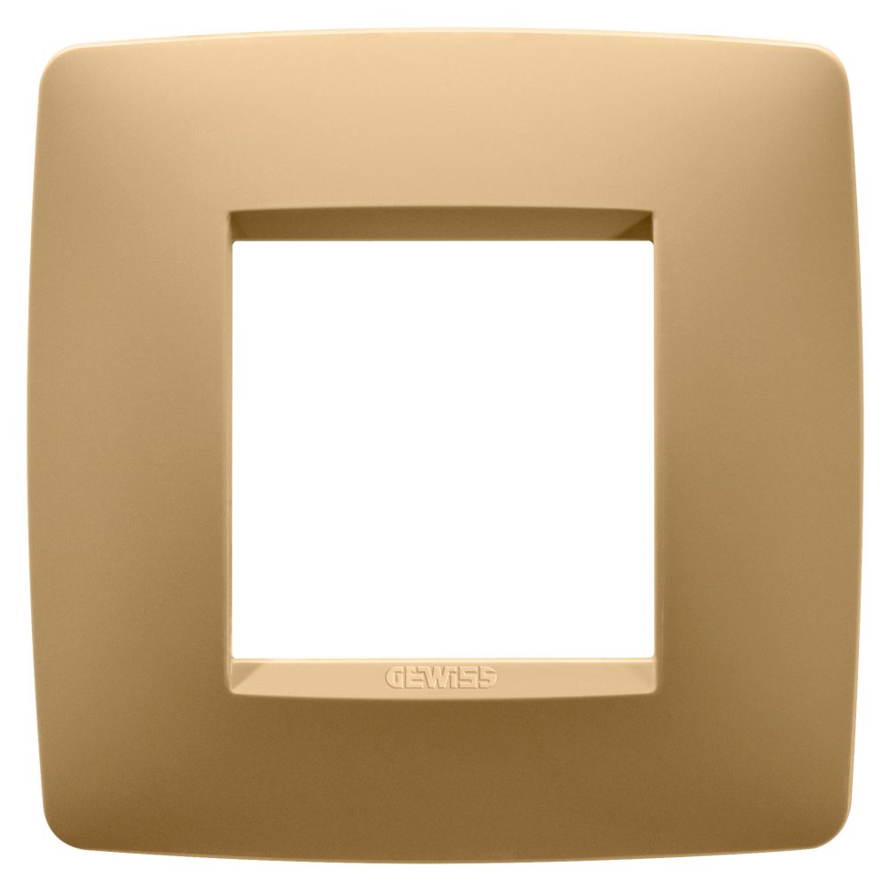  placca one international - in tecnopolimero verniciato - 2 posti - oro - chorusmart