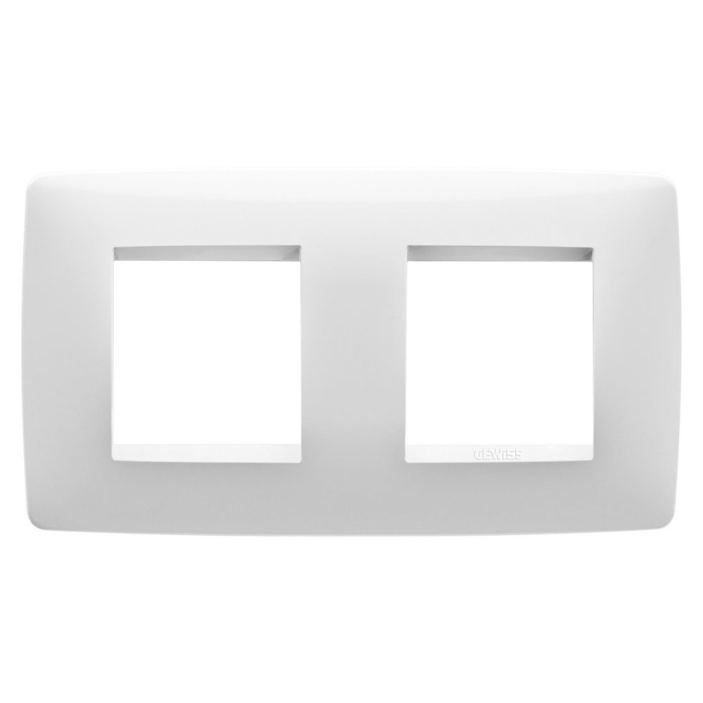  one international plate - technopolymer - 2+2 modules horizontal - white - chorusmart