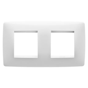 ONE INTERNATIONAL PLATE - TECHNOPOLYMER - 2+2 MODULES HORIZONTAL - WHITE - CHORUSMART