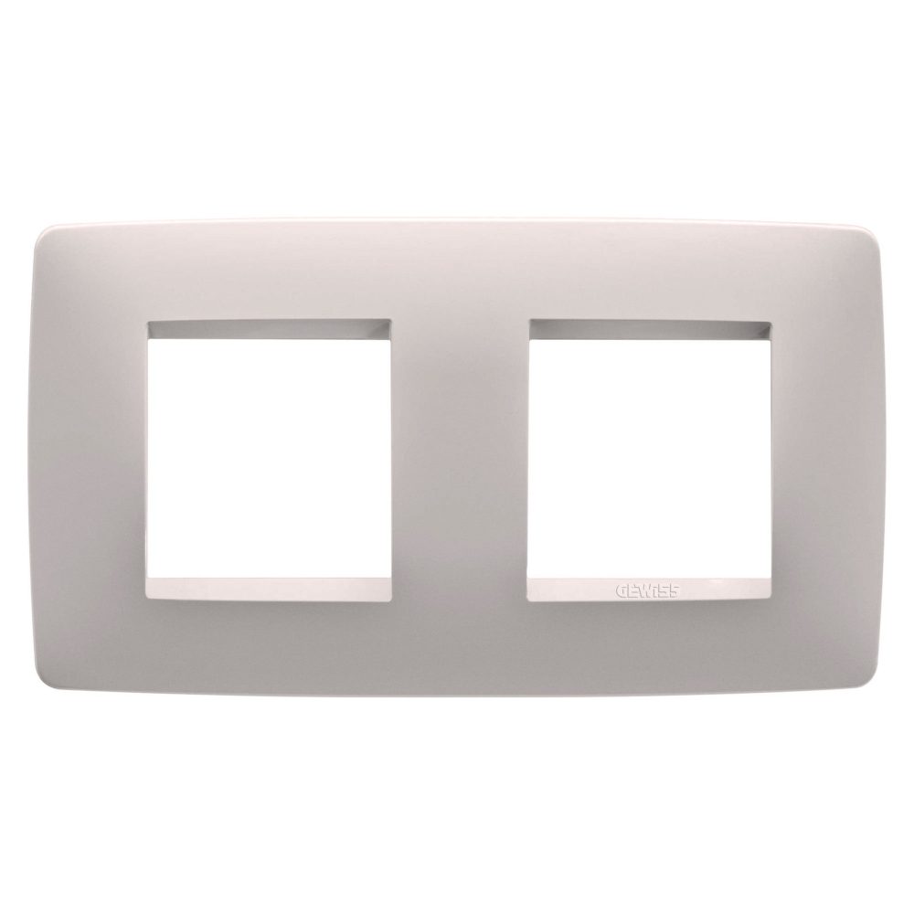  placa one international - tecnopolímero barnizado - 2+2 módulos horizontal - beige natural - chorusmart