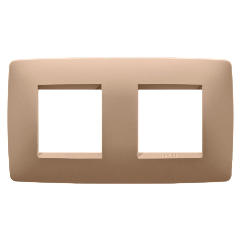  PLACCA ONE INTERNATIONAL - IN TECNOPOLIMERO VERNICIATO - 2+2 POSTI ORIZZONTALE - RAME CHIARO - CHORUSMART