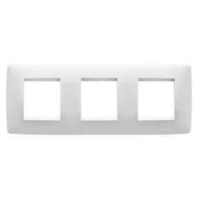 ONE INTERNATIONAL PLATE - TECHNOPOLYMER - 2+2+2 MODULES HORIZONTAL - WHITE - CHORUSMART