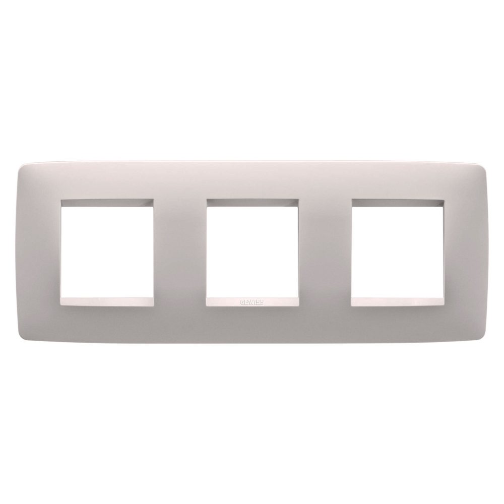  placca one international - in tecnopolimero verniciato - 2+2+2 posti orizzontale - natural beige - chorusmart