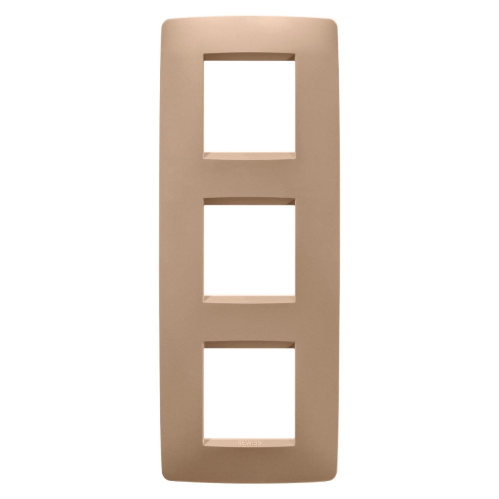  PLACCA ONE INTERNATIONAL - IN TECNOPOLIMERO VERNICIATO - 2+2+2 POSTI VERTICALE - RAME CHIARO - CHORUSMART