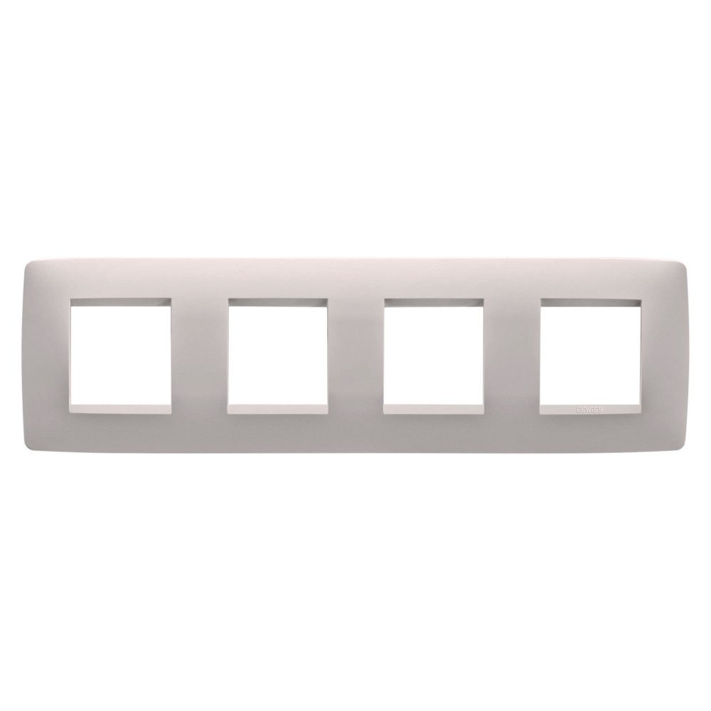  placca one international - in tecnopolimero verniciato - 2+2+2+2 posti orizzontale - natural beige - chorusmart