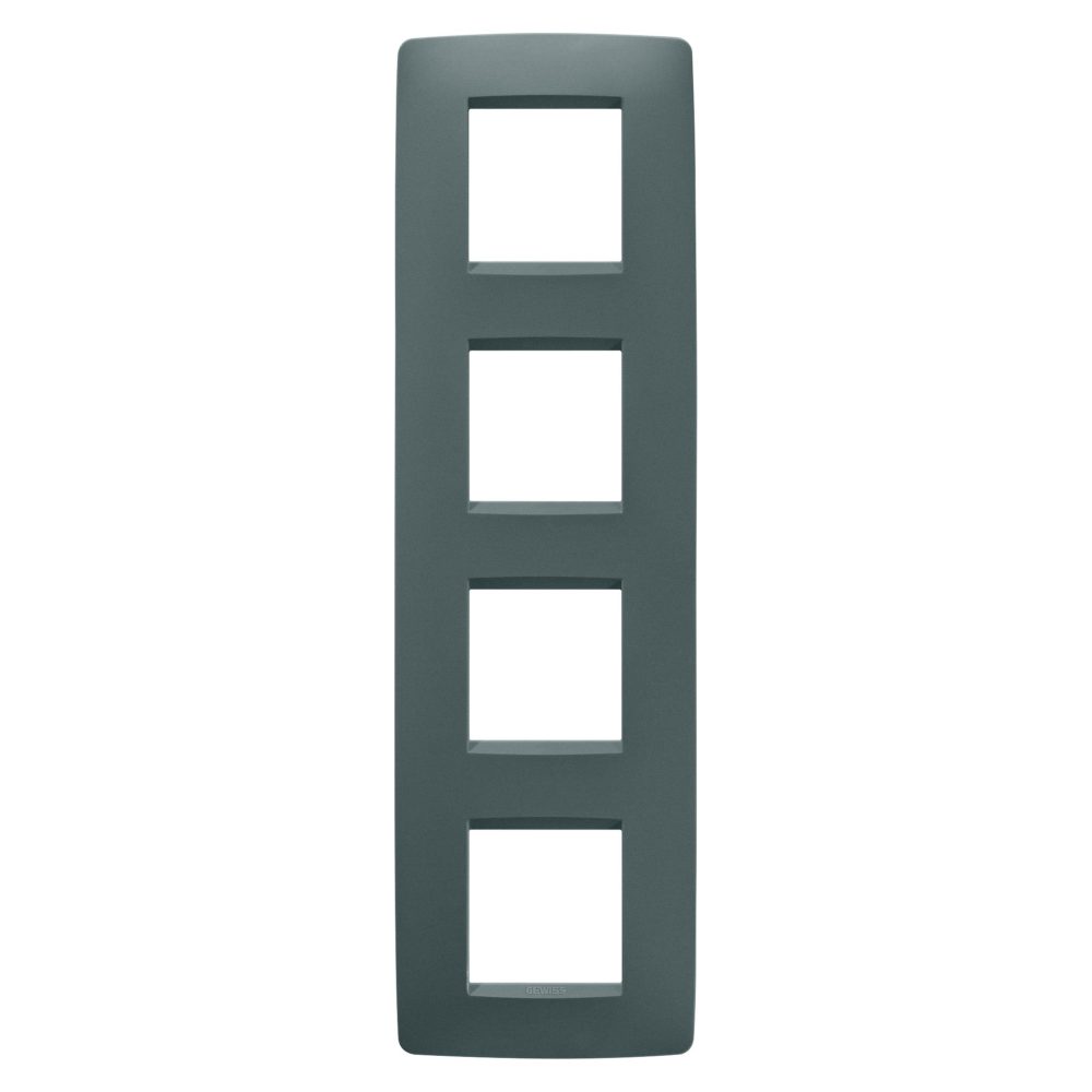  placca one international - in tecnopolimero verniciato - 2+2+2+2 posti verticale - ottanio - chorusmart