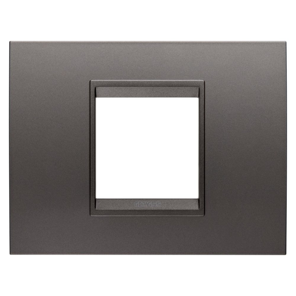  PLACCA LUX - IN METALLO - 2 POSTI - CANNA DI FUCILE - CORNICE CANNA DI FUCILE OPACO - CHORUSMART