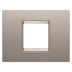 PLACĂ LUX - IN METAL - 2 MODULE - BRONZ SIDEFAT - CADRU INTERIOR BRONZ MAT - CHORUSMART