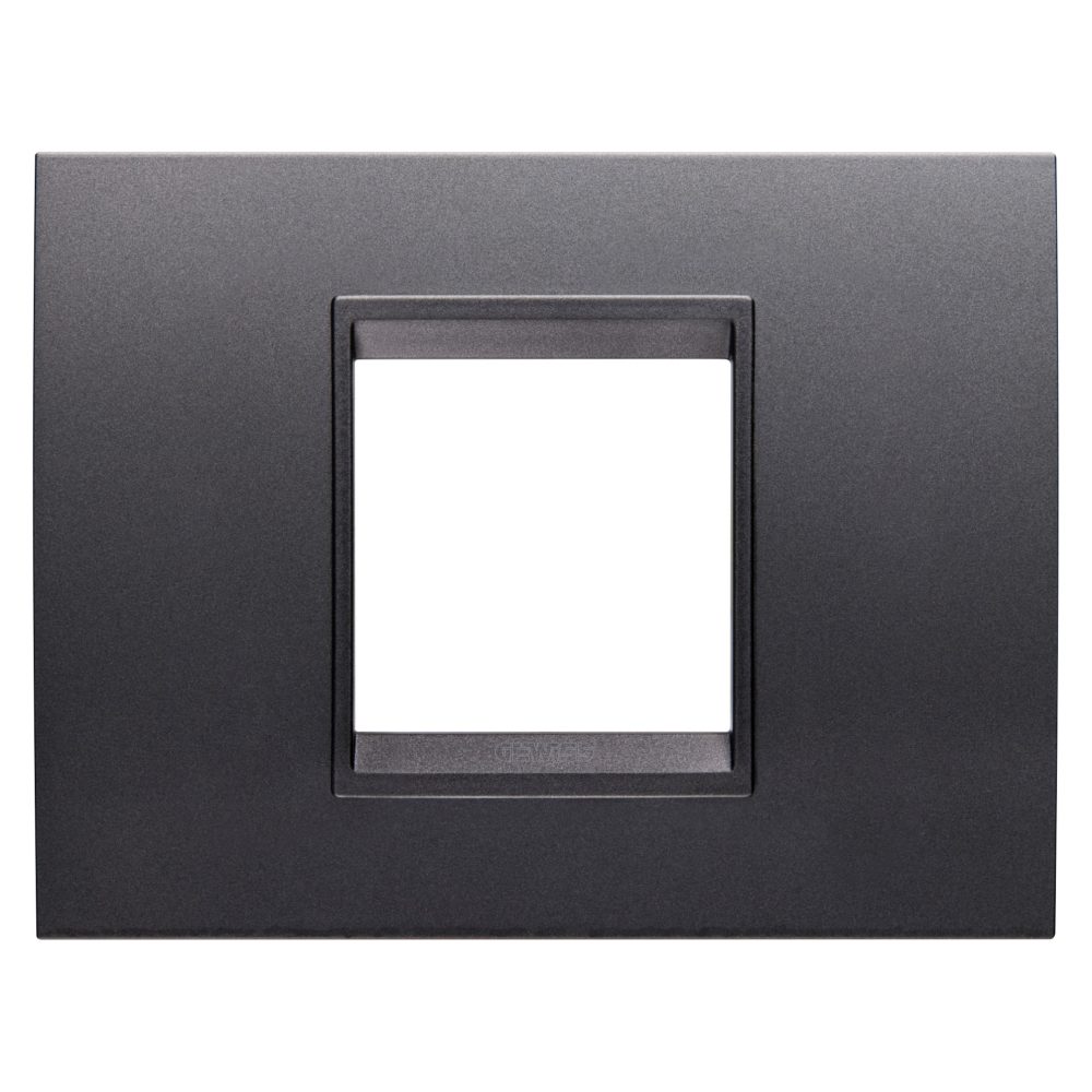  plaque lux - en technopolymère peint - 2 modules - ardoise absolue - châssis interne ardoise mat - chorusmart