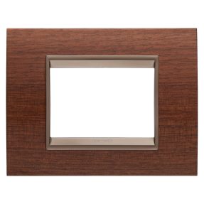 PLACĂ LUX - DIN LEMN - 3 MODULE - NUC - CADRU INTERIOR BRONZ MAT ÎNCHIS - CHORUSMART