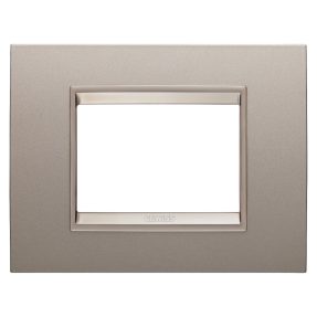 PLACĂ LUX - IN METAL - 3 MODULE - BRONZ SIDEFAT - CADRU INTERIOR BRONZ MAT - CHORUSMART