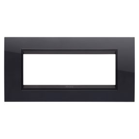 rámeček lux – z technopolymeru – 6 modulů – inkoustově černá lavy – vnitřní rám matná černá – chorusmart