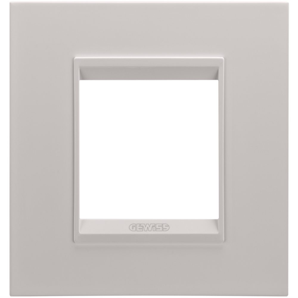 mezinárodní rámeček lux – z kovu – 2 moduly – monochromatická přírodní béžová – chorusmart