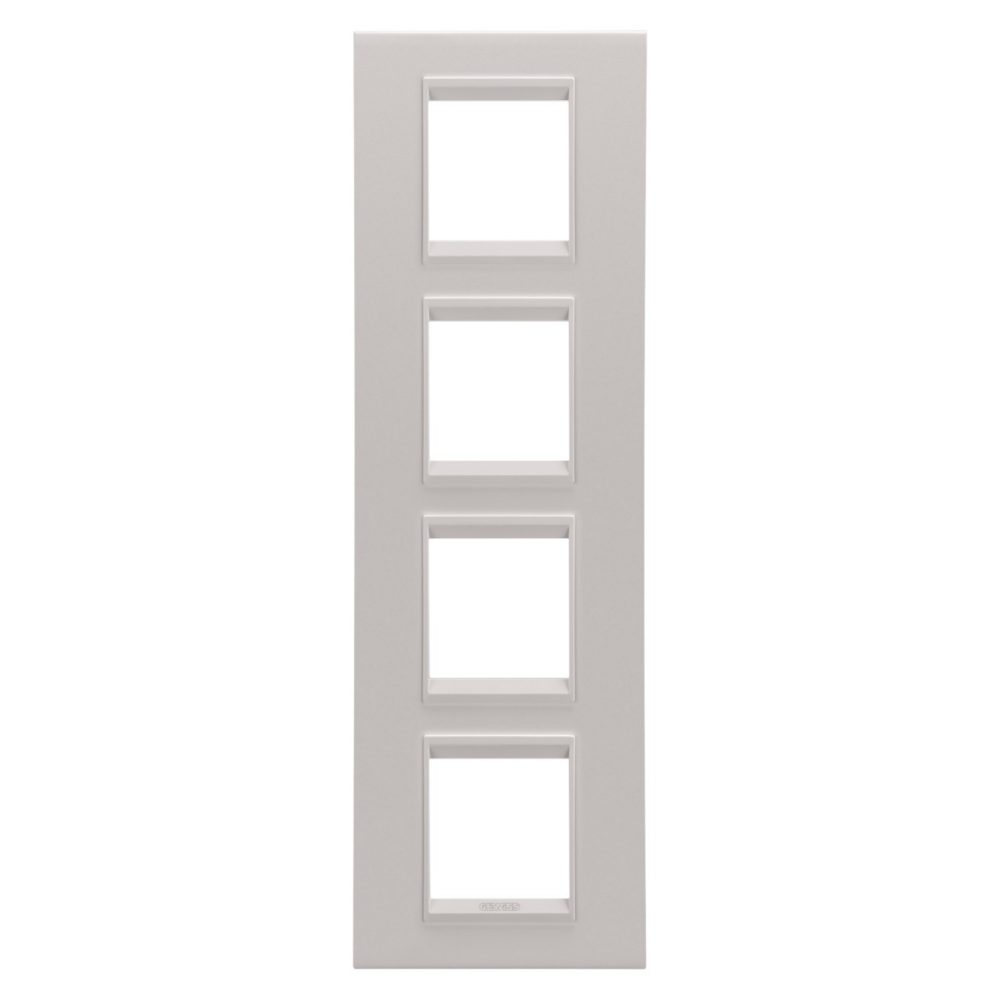  LUX INTERNATIONAL PLATE - IN METAL - 2+2+2+2 MODULES VERTICAL - MONOCHROME NATURAL BEIGE - CHORUSMART