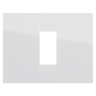 GEO PLATE - IN TECHNOPOLYMER - 1 MODULE - WHITE - CHORUSMART