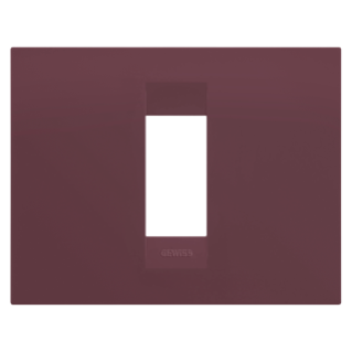 GEO PLATE - IN PAINTED TECHNOPOLYMER - 1 MODULE - TUSCAN RED - CHORUSMART