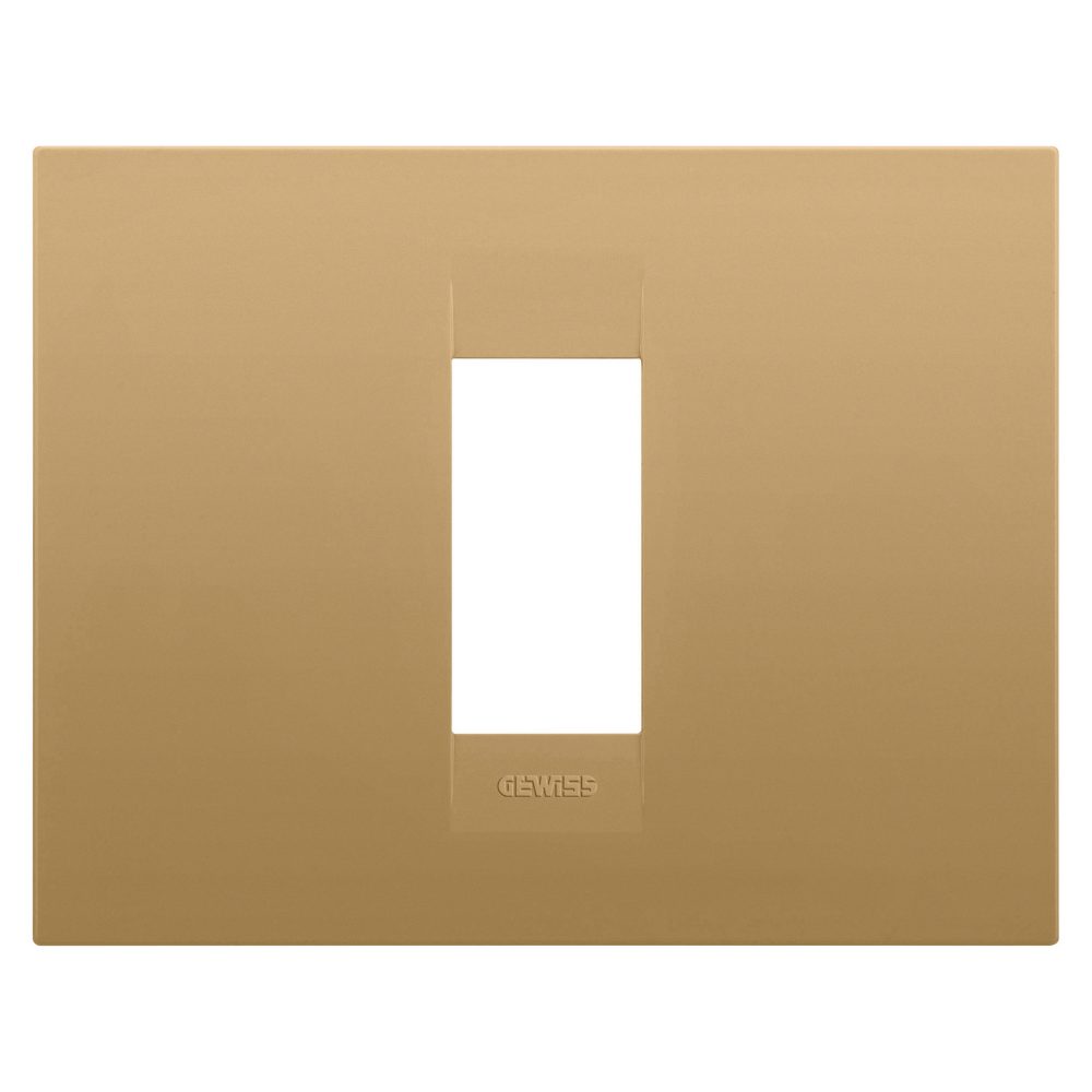  geo plate - in painted technopolymer - 1 module - gold - chorusmart
