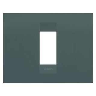 GEO PLATE - IN PAINTED TECHNOPOLYMER - 1 MODULE - TEAL - CHORUSMART