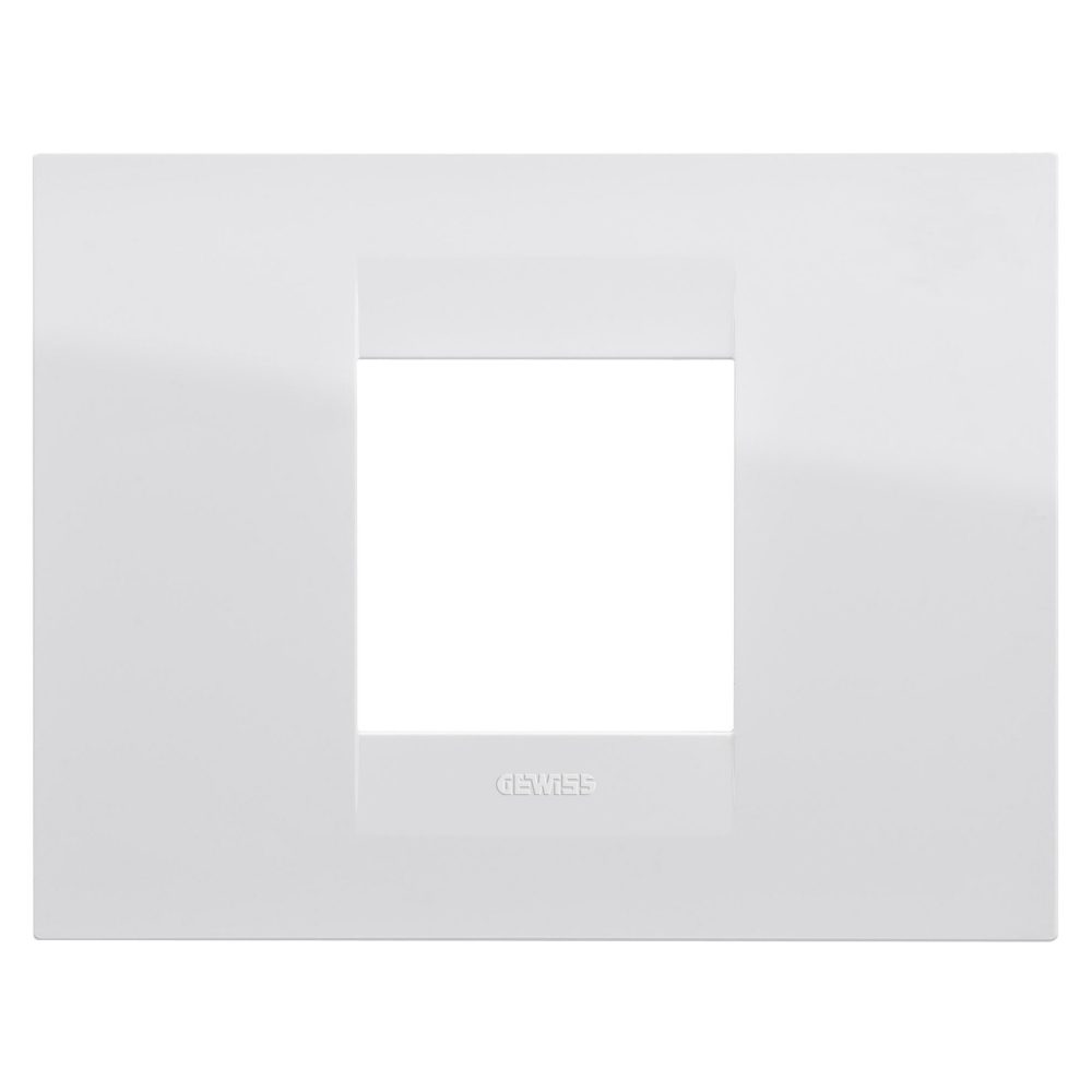  geo plate - in technopolymer - 2 modules - white - chorusmart