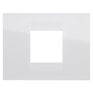 GEO PLATE - IN TECHNOPOLYMER - 2 MODULES - WHITE - CHORUSMART