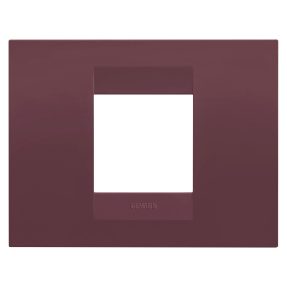 plaque geo - en technopolymère peint - 2 modules - rouge toscane - chorusmart