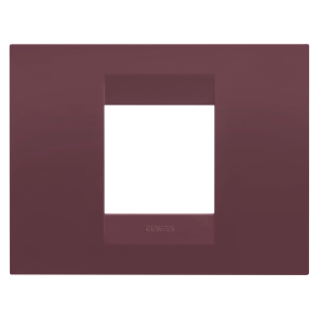 GEO PLATE - IN PAINTED TECHNOPOLYMER - 2 MODULES - TUSCAN RED - CHORUSMART