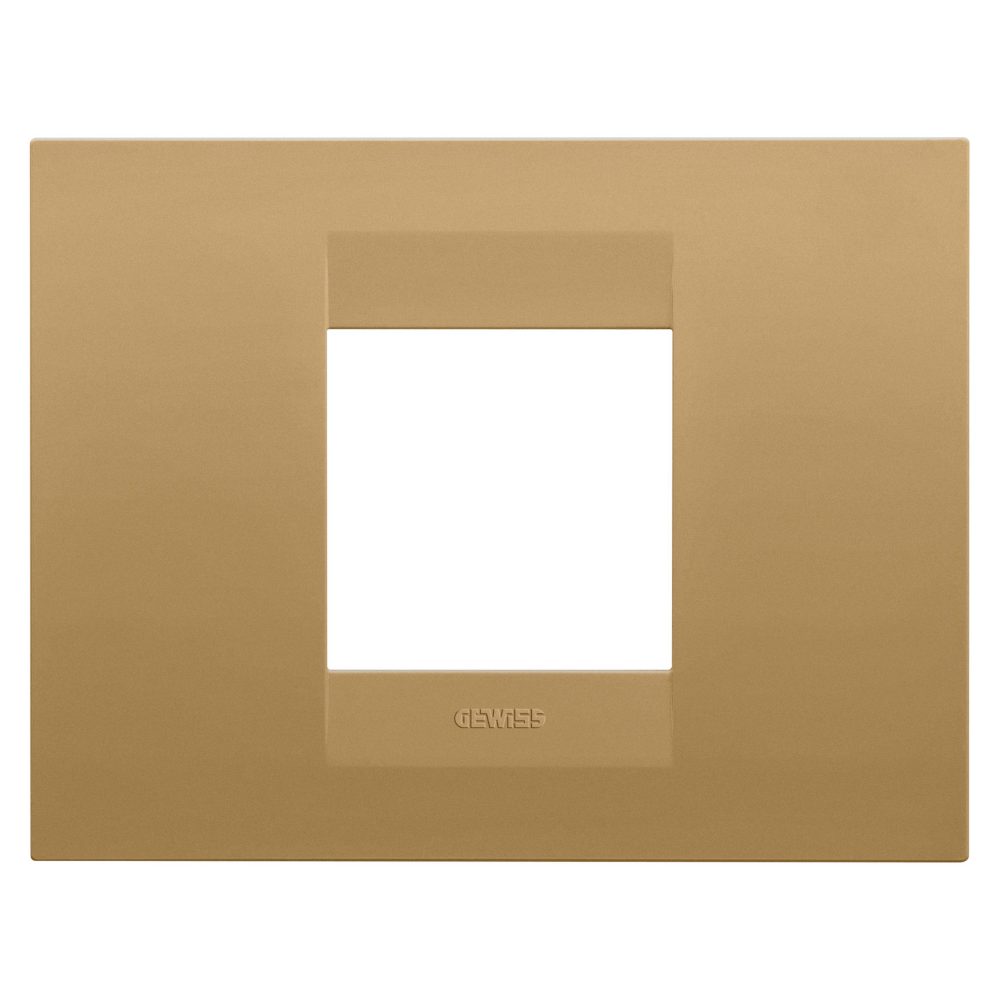  placca geo - in tecnopolimero verniciato - 2 posti - oro - chorusmart