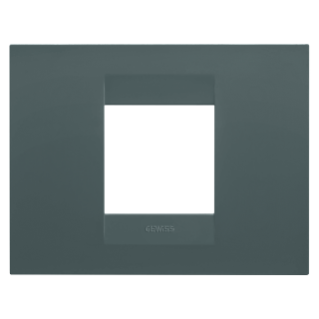 GEO PLATE - IN PAINTED TECHNOPOLYMER - 2 MODULES - TEAL - CHORUSMART