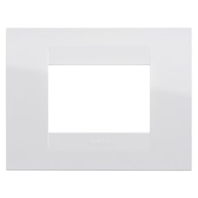 plaque geo - en polymère technique - 3 modules - blanc - chorusmart