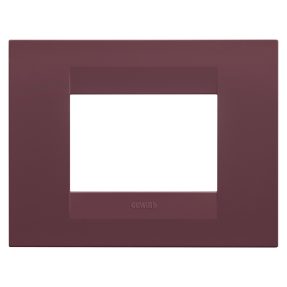 plaque geo - en technopolymère peint - 3 modules - rouge toscane - chorusmart