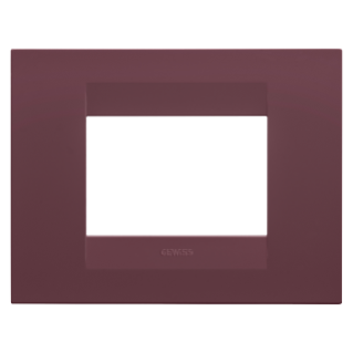 GEO PLATE - IN PAINTED TECHNOPOLYMER - 3 MODULES - TUSCAN RED - CHORUSMART