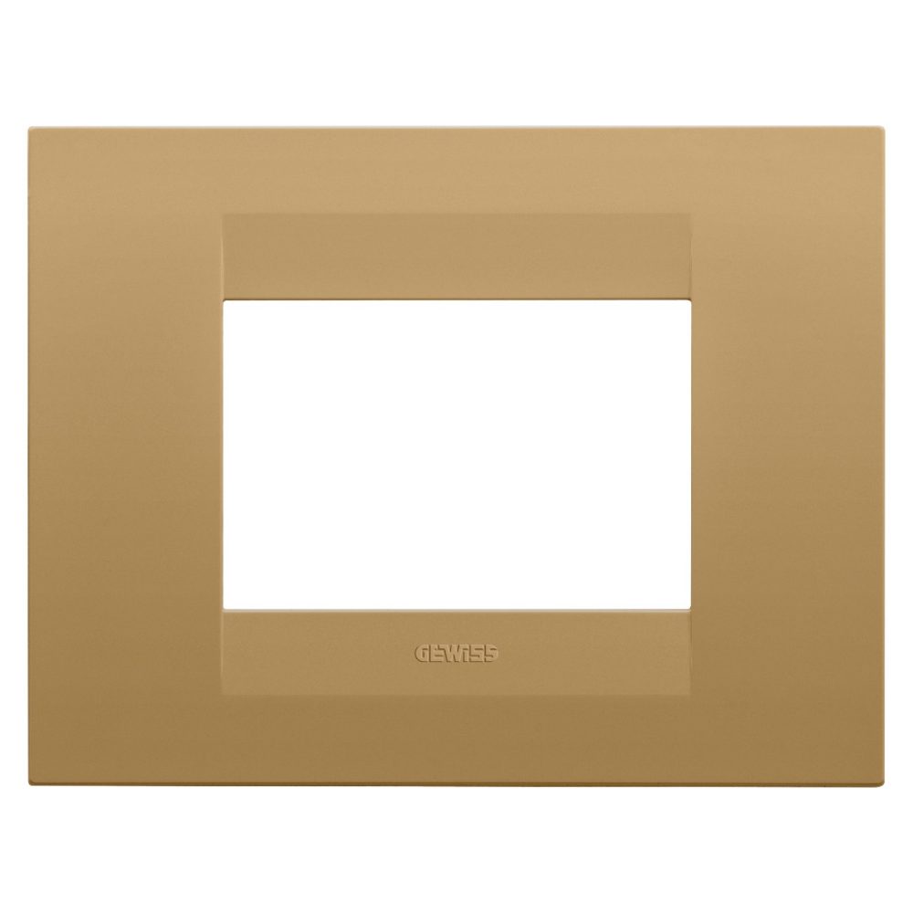  PLACCA GEO - IN TECNOPOLIMERO VERNICIATO - 3 POSTI - ORO - CHORUSMART