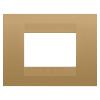 GEO PLATE - IN PAINTED TECHNOPOLYMER - 3 MODULES - GOLD - CHORUSMART