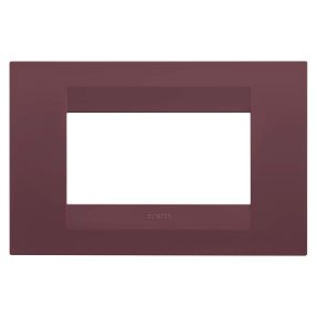 plaque geo - en technopolymère peint - 4 modules - rouge toscane - chorusmart