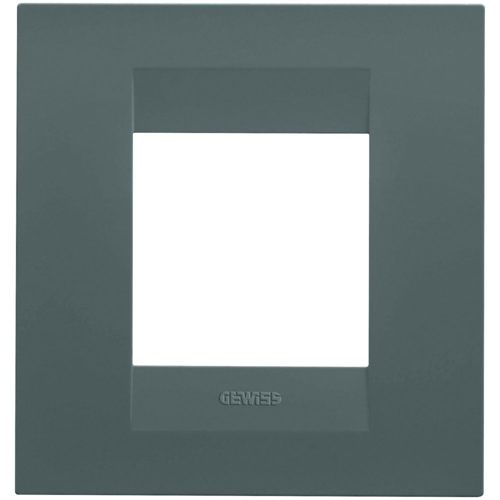  geo international plate - in painted technopolymer - 2 modules - teal - chorusmart