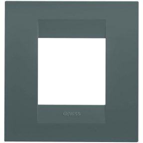 abdeckrahmen geo international - in lackiertem technopolymer - 2 module - türkis - chorusmart