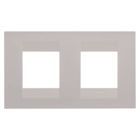 abdeckrahmen geo international - in lackiertem technopolymer - 2+2 module horizontal - naturbeige - chorusmart