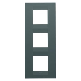 abdeckrahmen geo international - in lackiertem technopolymer - 2+2+2 module vertikal - türkis - chorusmart