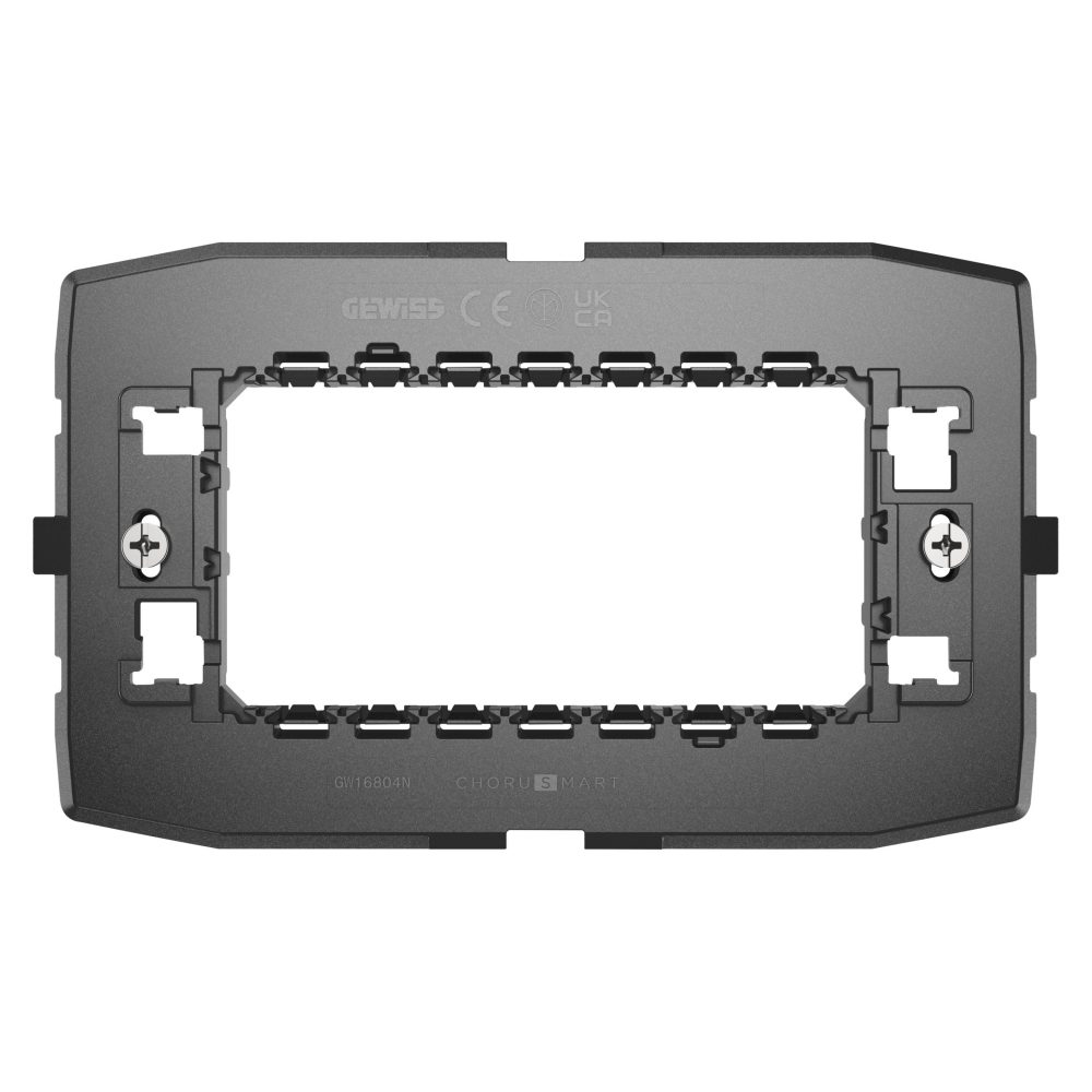  support standard italien - 4 groupe - pour plaque ego smart (compatible avec toutes les autres gammes chorusmart) - chorusmart