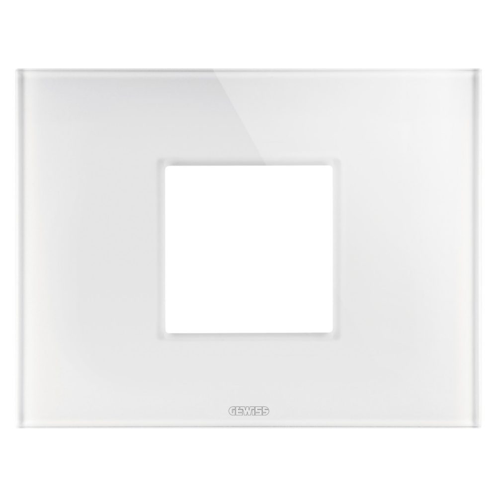  ICE PLATE - IN GLASS - 2 MODULES - WHITE - CHORUSMART