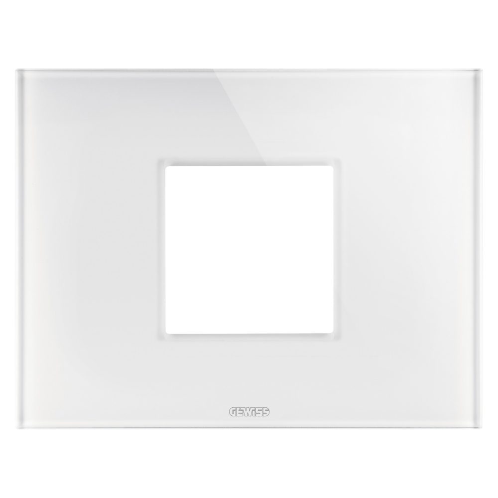  ice plate - in glass - 2 modules - white - chorusmart