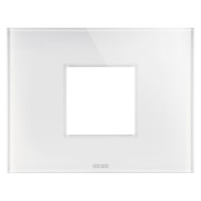 ICE PLATE - IN GLASS - 2 MODULES - WHITE - CHORUSMART