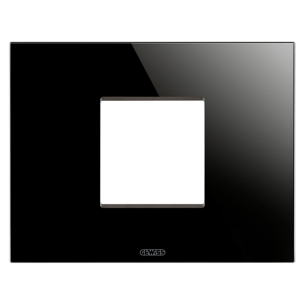  ice plate - in glass - 2 modules - black - chorusmart
