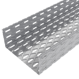 BRX95 TRUNKING MADE FROM GALVANISED STEEL WITH ROLLED EDGES - WIDTH 95MM - FINISHING GAC