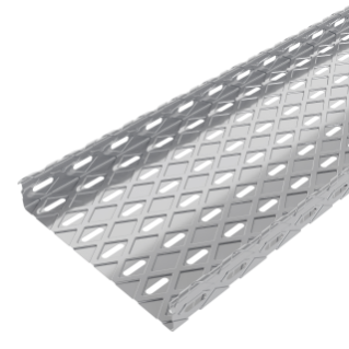 BRX35 TRUNKING MADE FROM GALVANISED STEEL WITH ROLLED EDGES - WIDTH 65MM - FINISHING GAC