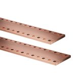 COPPIA DI BARRE PIATTE IN RAME 1600A 100x10x1750mm PER QUADRI QDX