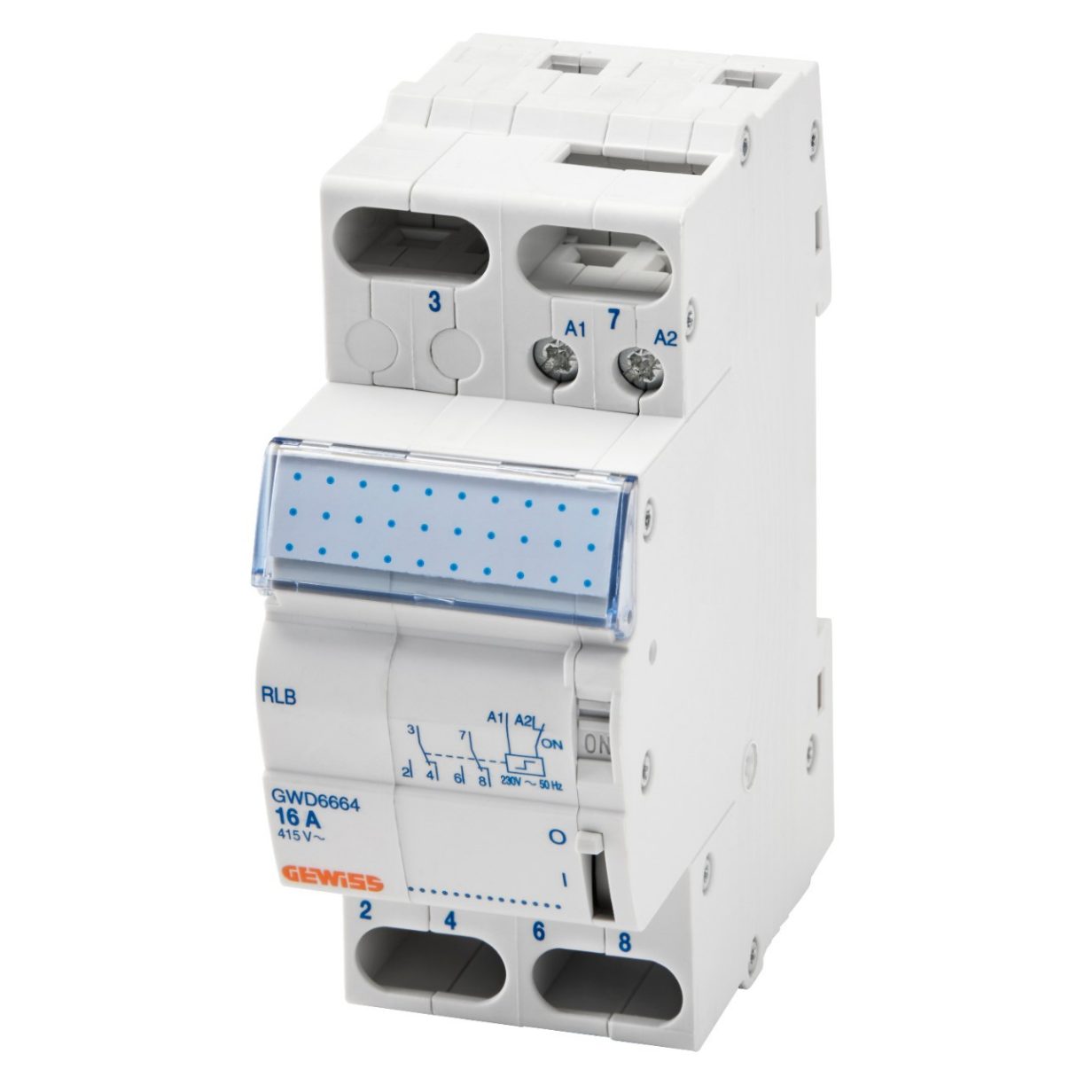 LATCHING RELAY - 16A - 2 CHANGEOVER 24V ac - 2 MODULES | Gewiss