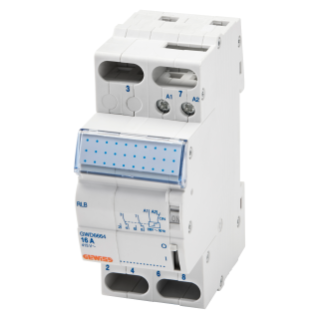 LATCHING RELAY - 16A - 2 CHANGEOVER 230V ac - 1 MODULE